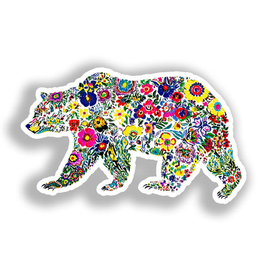 Bear Vinyl Decal Sticker for Car, Laptop, Tumbler and more # A018584-4" x 4"