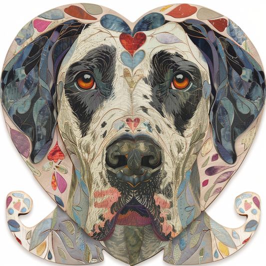 Great Dane Dog Expressive surreal Vinyl Decal Sticker for Car, Laptop, Tumbler and more # F022803