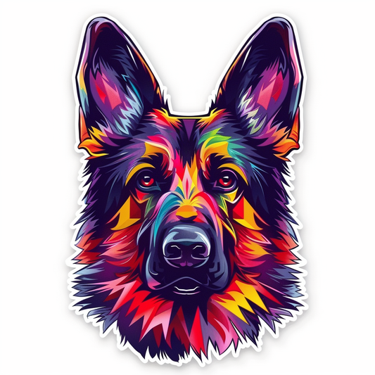 German Shepherd Dog Vinyl Decal Sticker for Car, Laptop, Tumbler and more # F07465