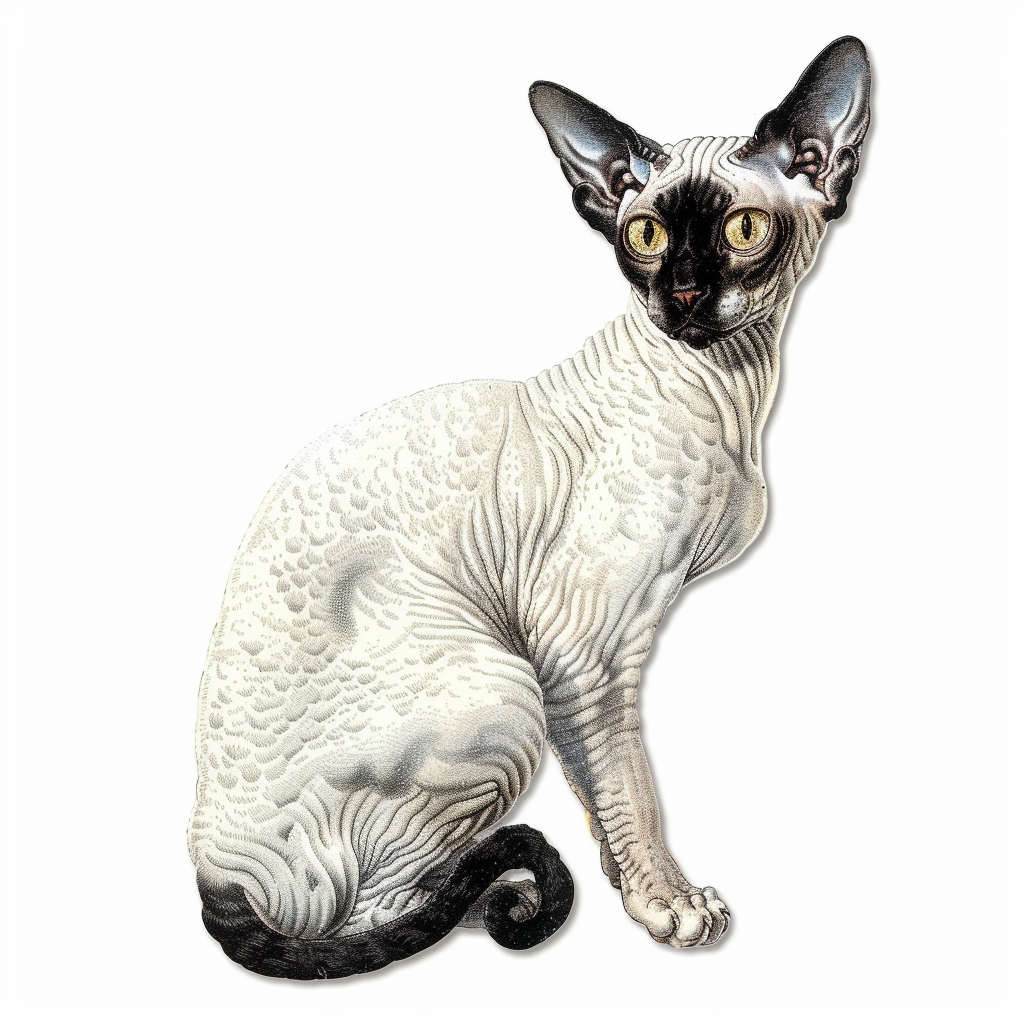 Devon Rex Cat Vinyl Decal Sticker for Car, Laptop, Tumbler and more # F09798