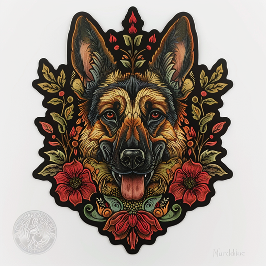 German Shepherd Dog Vinyl Decal Sticker for Car, Laptop, Tumbler and more # F011340
