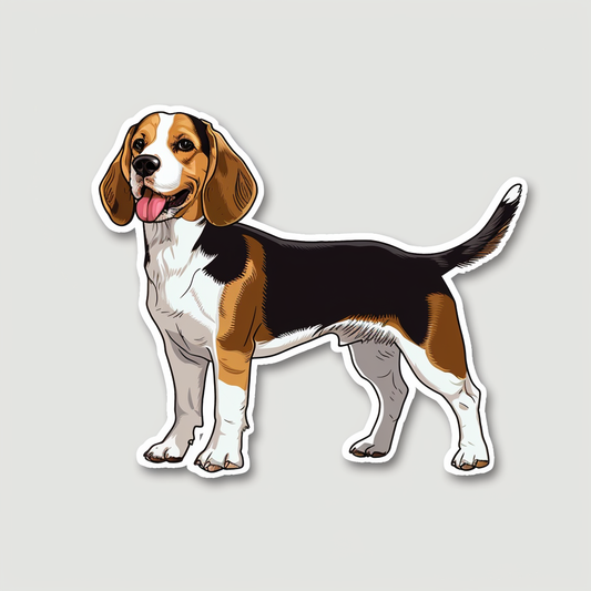 Beagle Dog Vinyl Decal Sticker for Car, Laptop, Tumbler and more # F07387