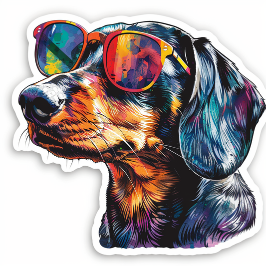 Dachshund Dog Vinyl Decal Sticker for Car, Laptop, Tumbler and more # F012996