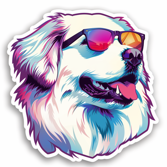 Sticker of Great Pyrenees dog  Vinyl Decal Sticker for Car, Laptop, Tumbler and more # F023608