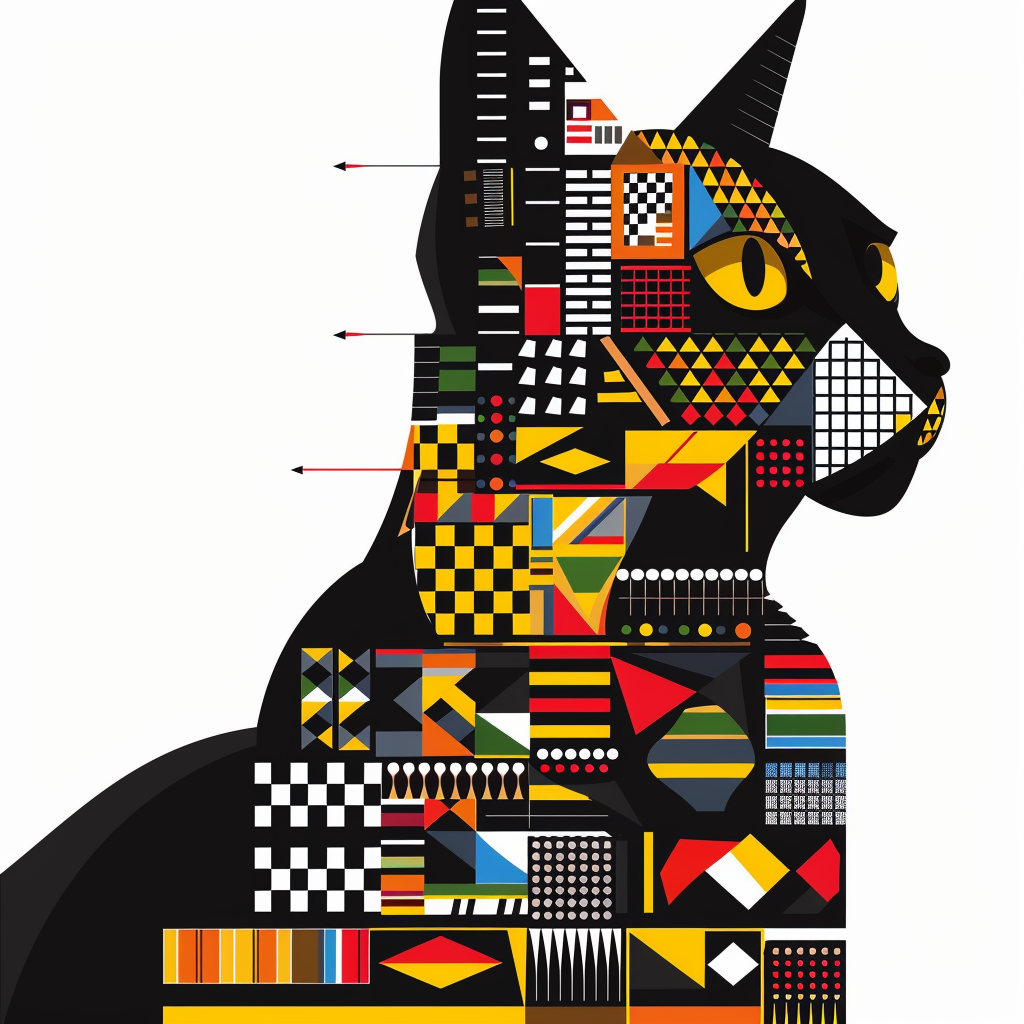 American Shorthair Cat majestic Expressive surreal Vinyl Decal Sticker for Car, Laptop, Tumbler and more # F018661