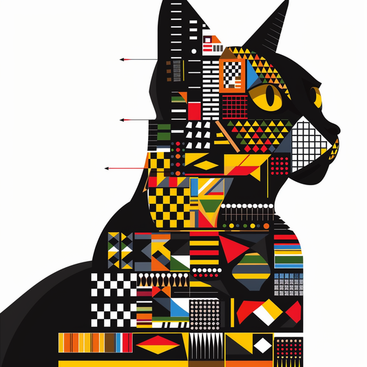 American Shorthair Cat majestic Expressive surreal Vinyl Decal Sticker for Car, Laptop, Tumbler and more # F018661