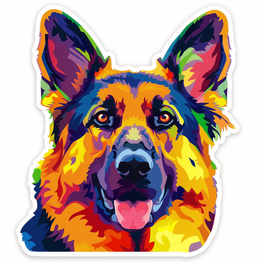 German Shepherd Dog Vinyl Decal Sticker for Car, Laptop, Tumbler and more # F07471
