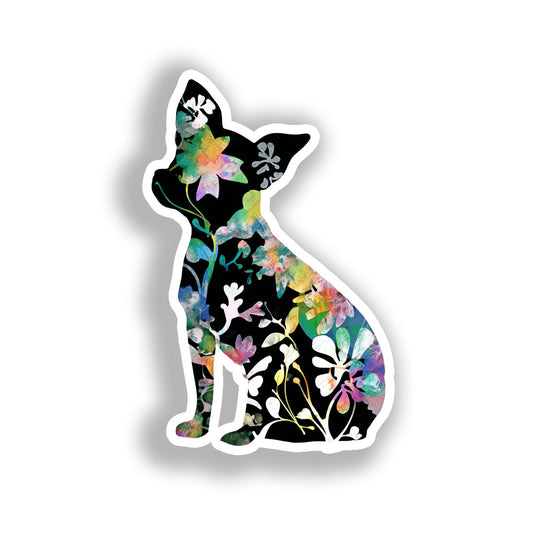 Chihuahua Dog Vinyl Decal Sticker for Car, Laptop, Tumbler and more # A017912-4" x 4"
