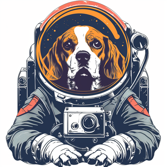 Beagle dog astronaut Vinyl Decal Sticker for Car, Laptop, Tumbler and more # F011862