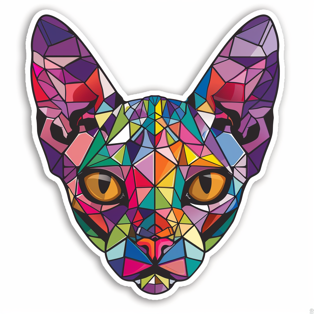 Sphynx Cat Vinyl Decal Sticker for Car, Laptop, Tumbler and more # F010132