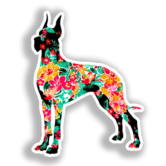Great Dane Dog Vinyl Decal Sticker for Car, Laptop, Tumbler and more # A019559-4" x 4"
