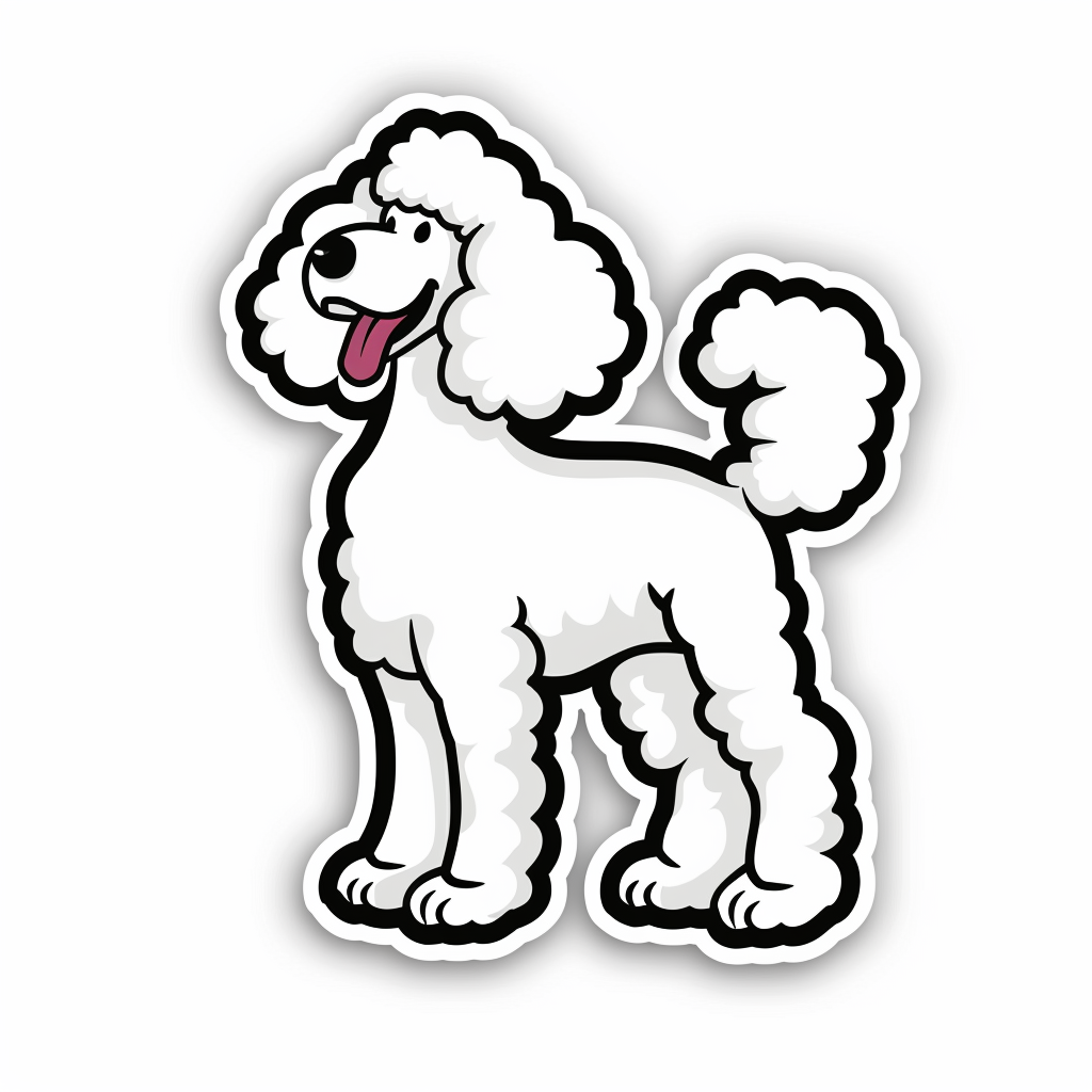 Poodle Dog Vinyl Decal Sticker for Car, Laptop, Tumbler and more # F012788