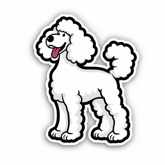 Poodle Dog Vinyl Decal Sticker for Car, Laptop, Tumbler and more # F012788