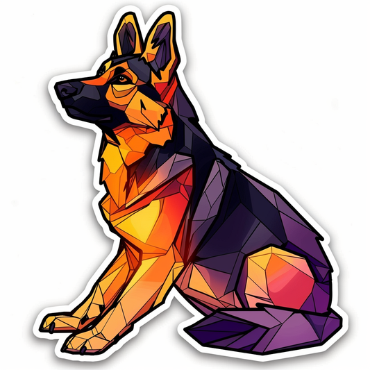 German Shepherd Dog Vinyl Decal Sticker for Car, Laptop, Tumbler and more # F011669
