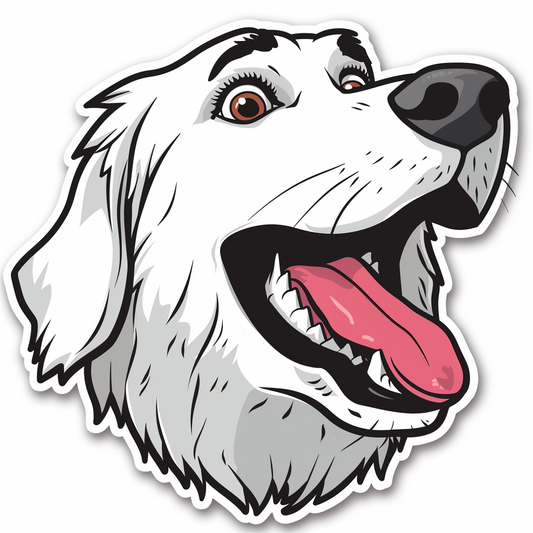 Great Pyrenees dog  Vinyl Decal Sticker for Car, Laptop, Tumbler and more # F023532