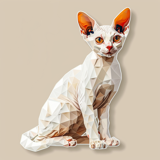 Devon Rex Cat Vinyl Decal Sticker for Car, Laptop, Tumbler and more # F09833