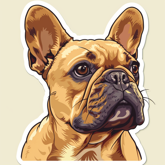 French Bulldog Vinyl Decal Sticker for Car, Laptop, Tumbler and more # F07416
