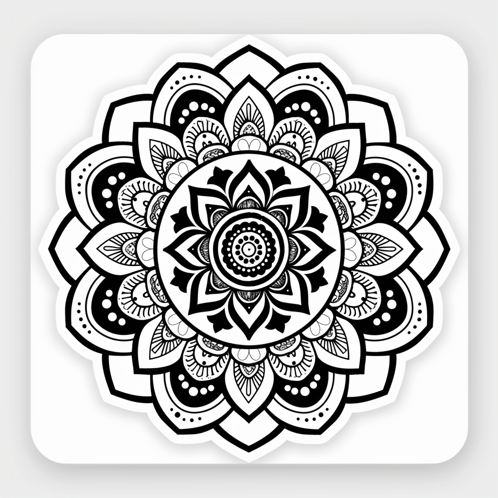 Mandala Vinyl Decal Sticker for Car, Laptop, Tumbler and more # F08267