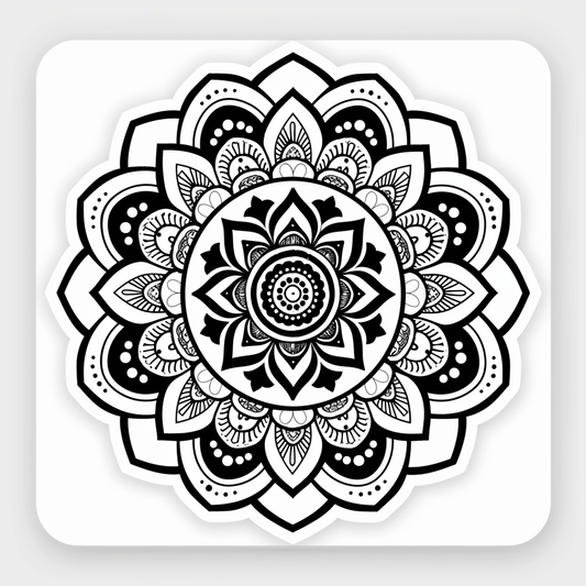 Mandala Vinyl Decal Sticker for Car, Laptop, Tumbler and more # F08267