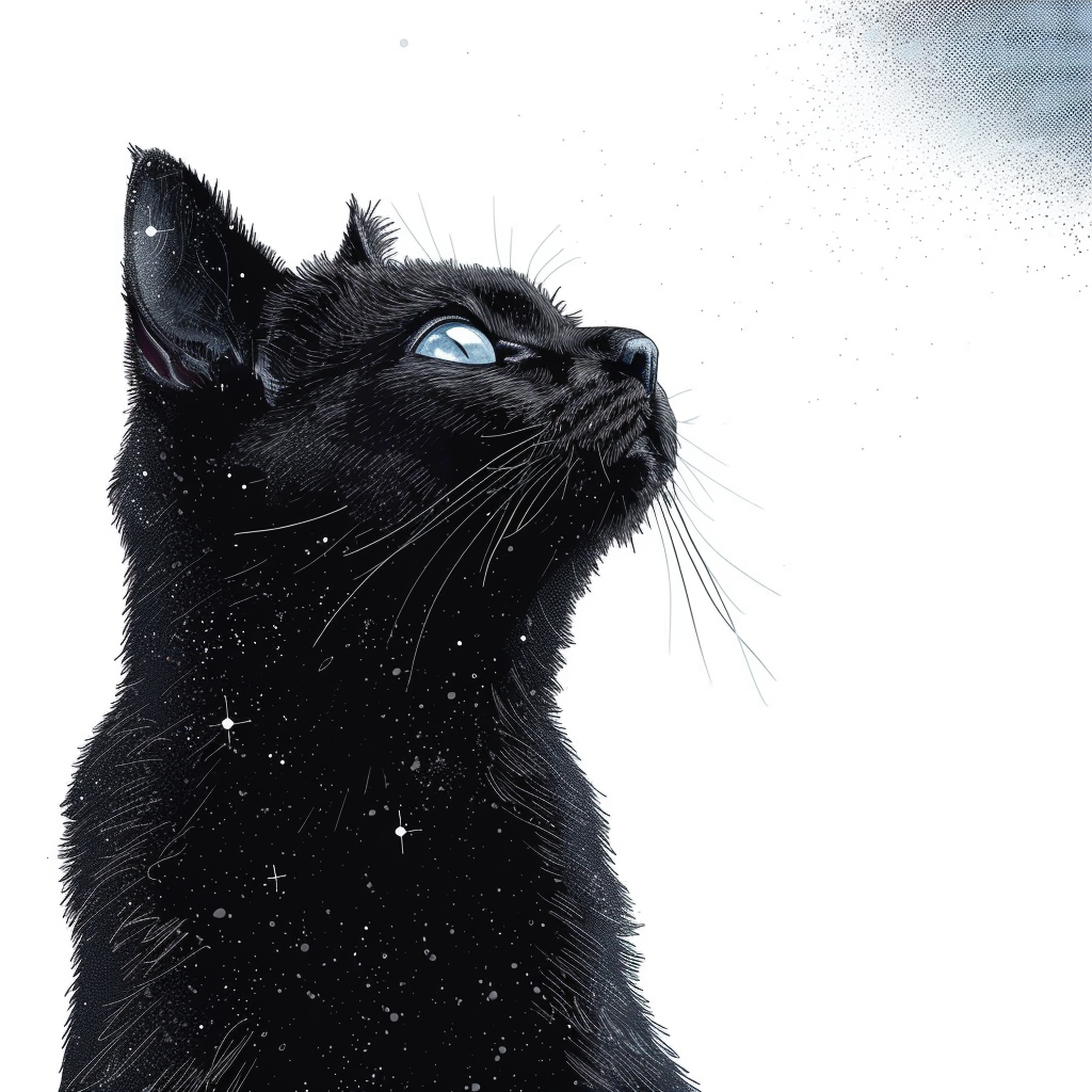 American Shorthair Cat majestic Expressive surreal Vinyl Decal Sticker for Car, Laptop, Tumbler and more # F018869