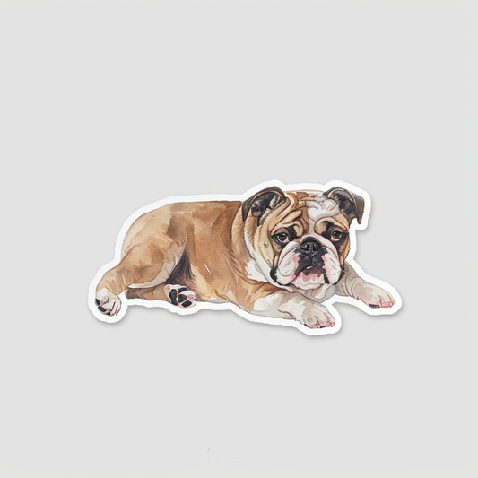 Bulldog Dog majestic Expressive surreal Vinyl Decal Sticker for Car, Laptop, Tumbler and more # F017374