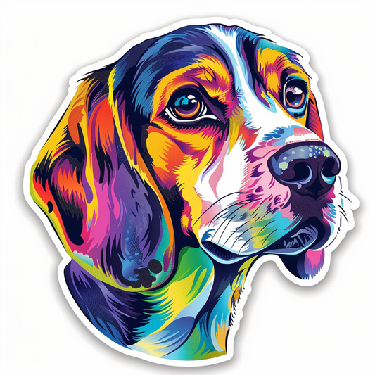 Beagle dog Vinyl Decal Sticker for Car, Laptop, Tumbler and more # F012143