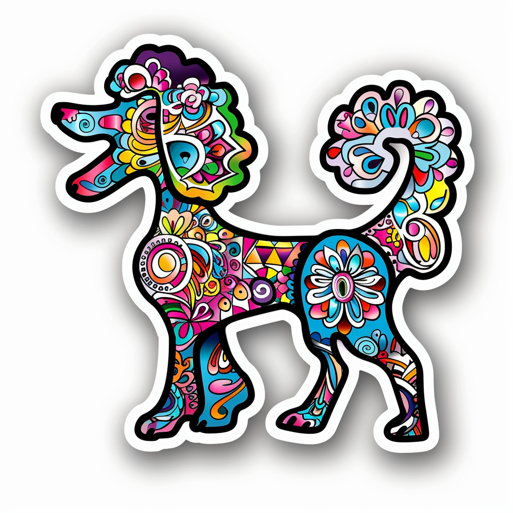 Poodle Dog Vinyl Decal Sticker for Car, Laptop, Tumbler and more # F012667