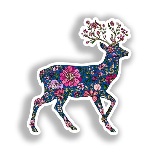 Deer Vinyl Decal Sticker for Car, Laptop, Tumbler and more # A018595-4" x 4"