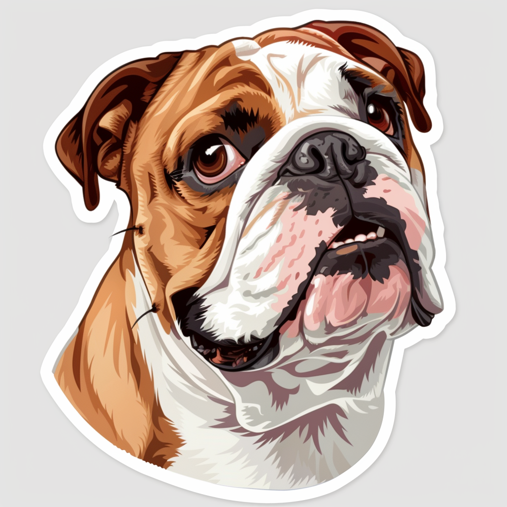Bulldog Dog Vinyl Decal Sticker for Car, Laptop, Tumbler and more # F07479