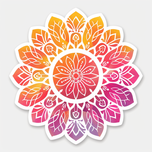 Mandala Vinyl Decal Sticker for Car, Laptop, Tumbler and more # F08245