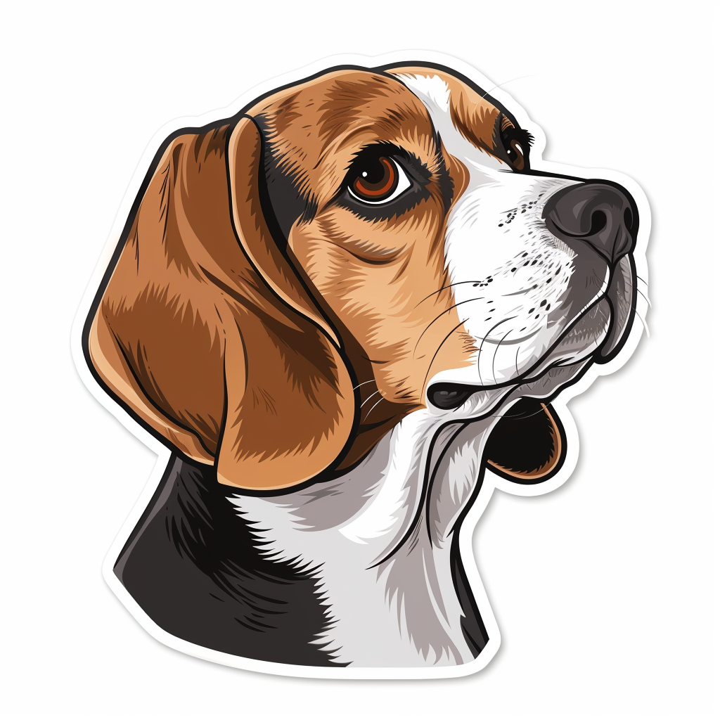 Beagle dog Vinyl Decal Sticker for Car, Laptop, Tumbler and more # F011771