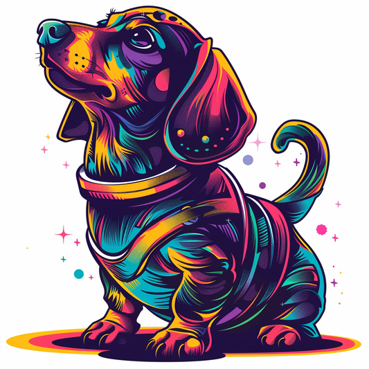 Dachshund Dog astronaut Vinyl Decal Sticker for Car, Laptop, Tumbler and more # F012951