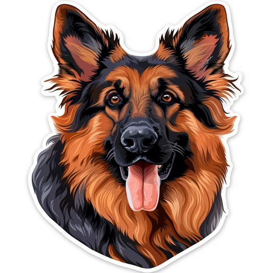 German Shepherd Dog Vinyl Decal Sticker for Car, Laptop, Tumbler and more # F011367