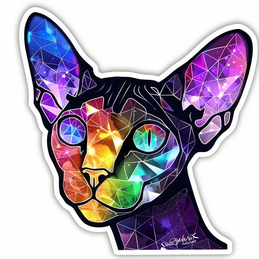 Sphynx Cat Vinyl Decal Sticker for Car, Laptop, Tumbler and more # F09970