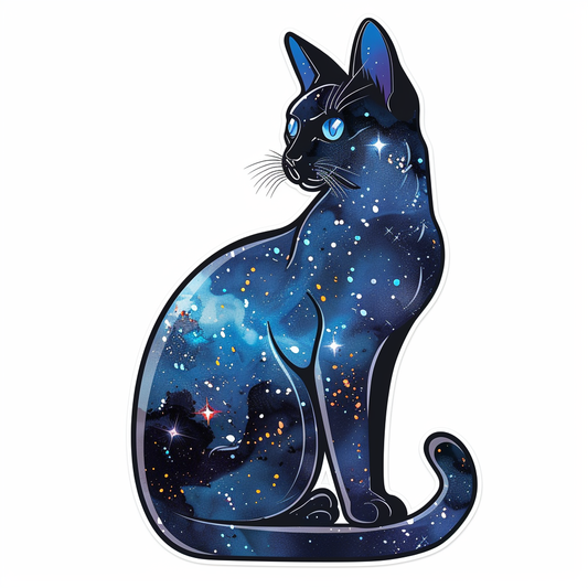 Russian Blue cat Vinyl Decal Sticker for Car, Laptop, Tumbler and more # F07844