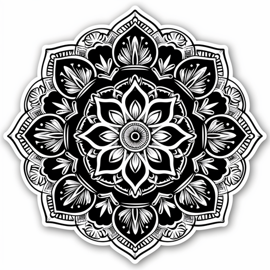Mandala Vinyl Decal Sticker for Car, Laptop, Tumbler and more # F08117