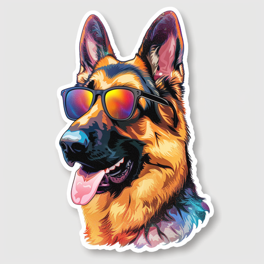German Shepherd Dog Vinyl Decal Sticker for Car, Laptop, Tumbler and more # F011611