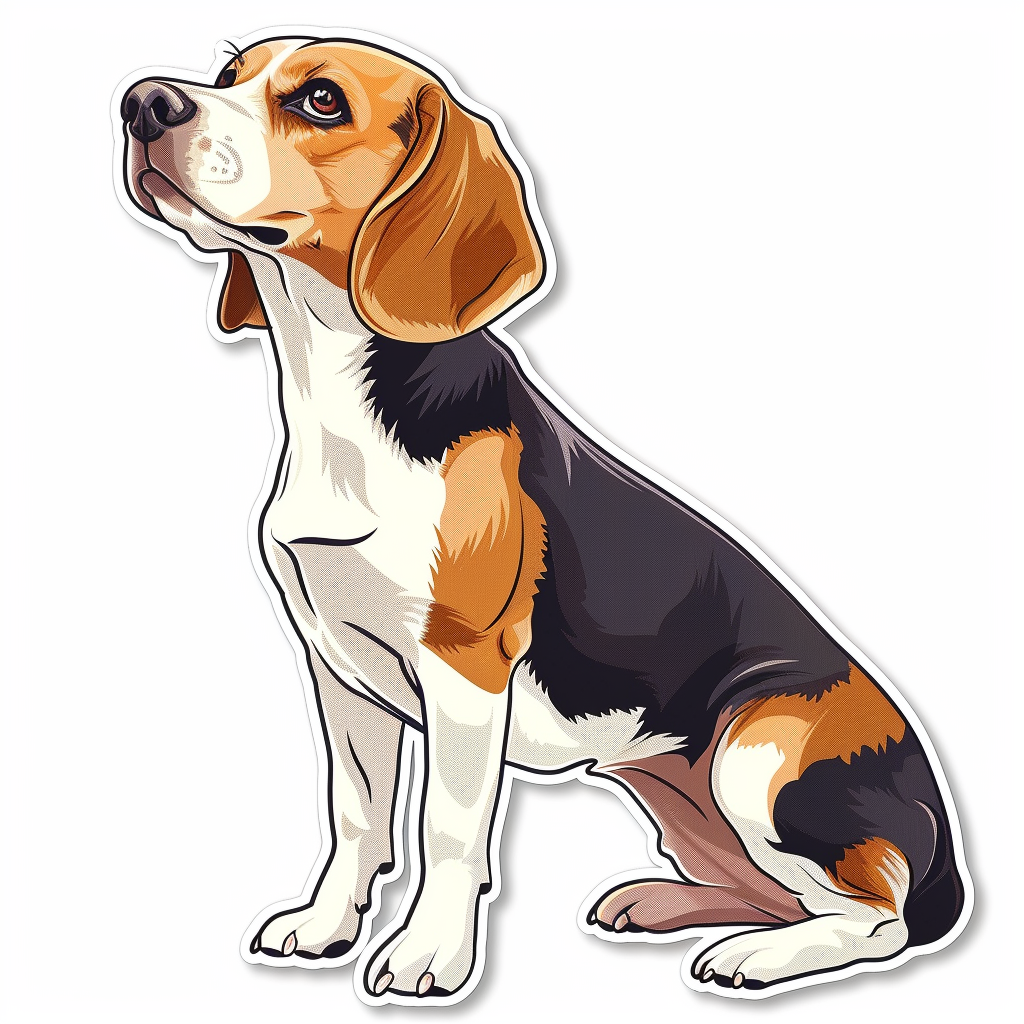 Beagle dog Vinyl Decal Sticker for Car, Laptop, Tumbler and more # F011772