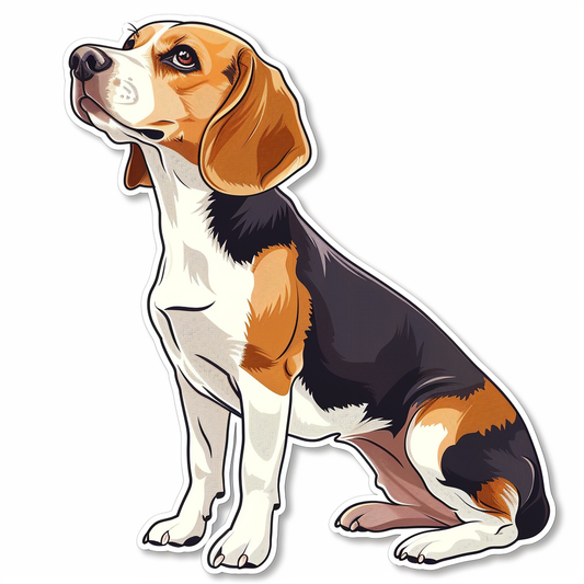 Beagle dog Vinyl Decal Sticker for Car, Laptop, Tumbler and more # F011772