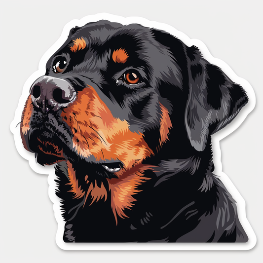 Rottweiler Dog Vinyl Decal Sticker for Car, Laptop, Tumbler and more # F07159