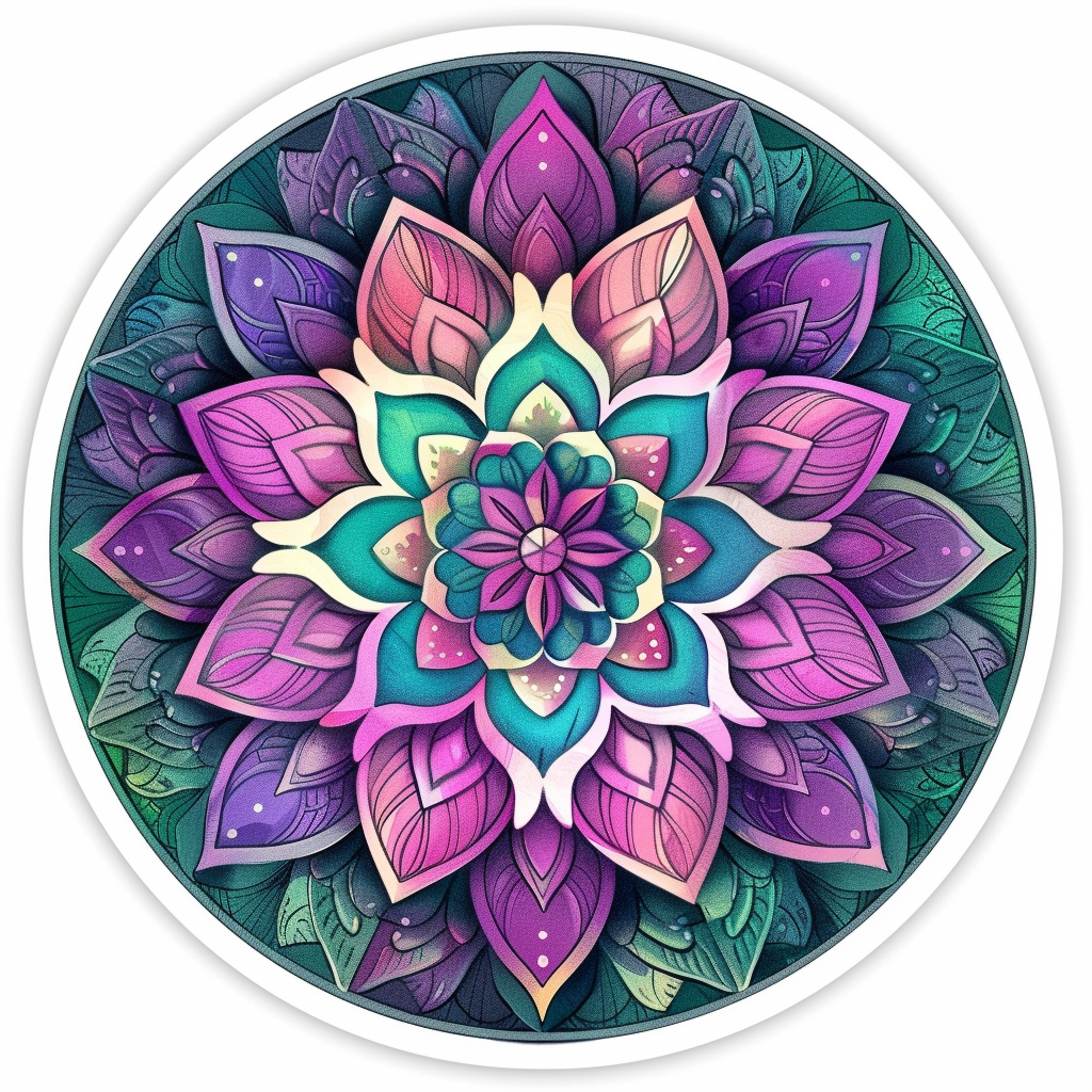 Mandala Vinyl Decal Sticker for Car, Laptop, Tumbler and more # F08063