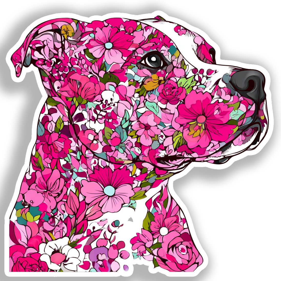 Bull Terrier Dog Vinyl Decal Sticker for Car, Laptop, Tumbler and more # A019088-4" x 4"