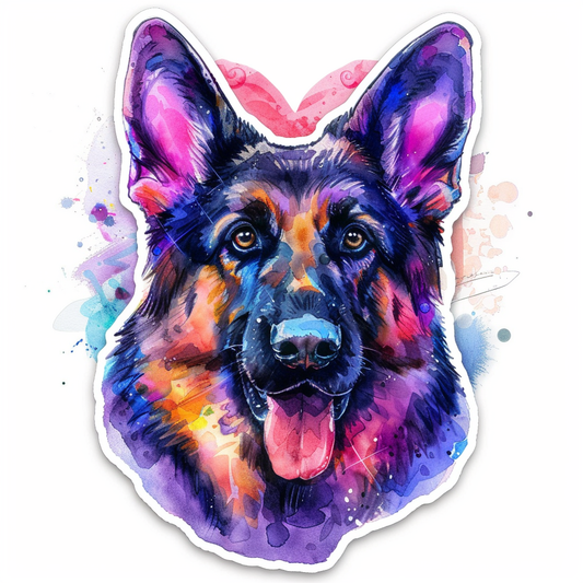 German Shepherd Dog Vinyl Decal Sticker for Car, Laptop, Tumbler and more # F011412