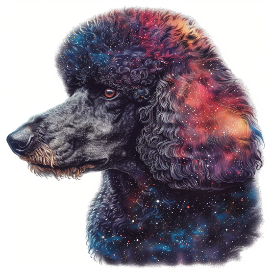 Poodle Dog galaxy Vinyl Decal Sticker for Car, Laptop, Tumbler and more # F012340