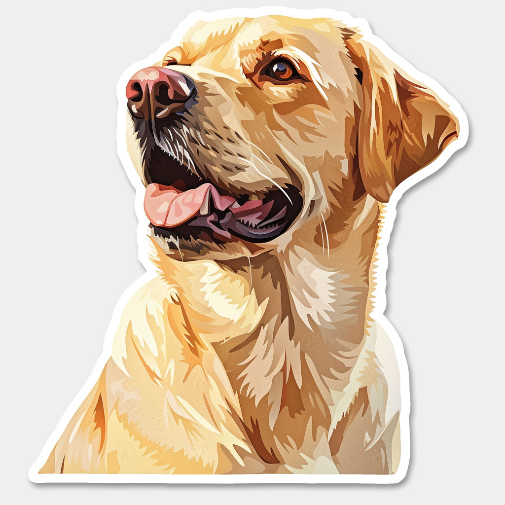 Labrador Retriever Dog Vinyl Decal Sticker for Car, Laptop, Tumbler and more # F07257