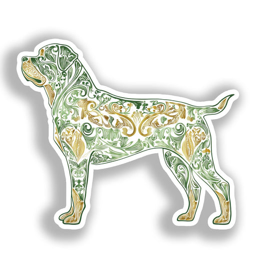 Rottweiler Dog Vinyl Decal Sticker for Car, Laptop, Tumbler and more # A017972-4" x 4"