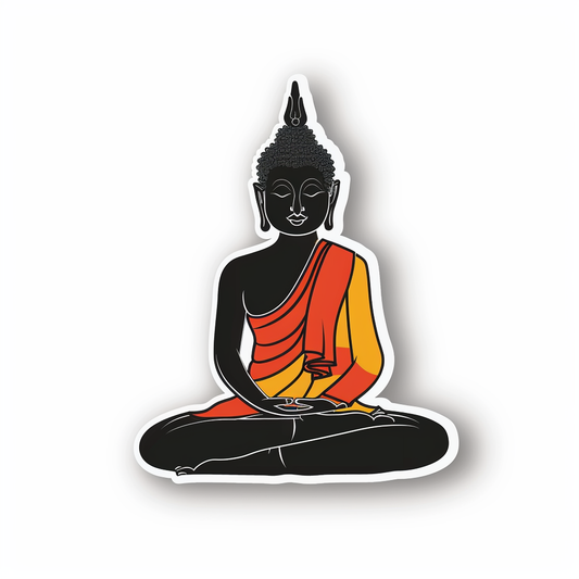 Buddha majestic Expressive surreal Vinyl Decal Sticker for Car, Laptop, Tumbler and more # F016949
