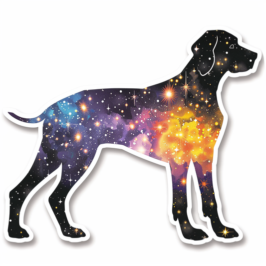 Adorable Great Dane Dog Expressive surreal Vinyl Decal Sticker for Car, Laptop, Tumbler and more # F017969