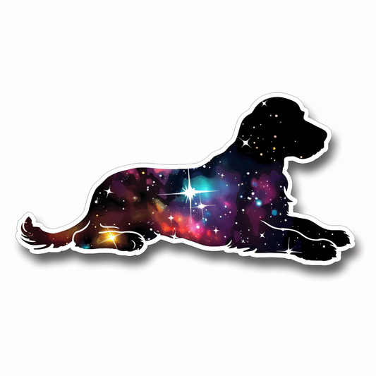Cocker Spaniel Dog majestic Expressive surreal Vinyl Decal Sticker for Car, Laptop, Tumbler and more # F020370-4" x 4"