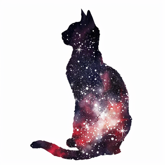 Abyssinian Cat astronaut majestic Expressive surreal Vinyl Decal Sticker for Car, Laptop, Tumbler and more # F021223-4" x 4"